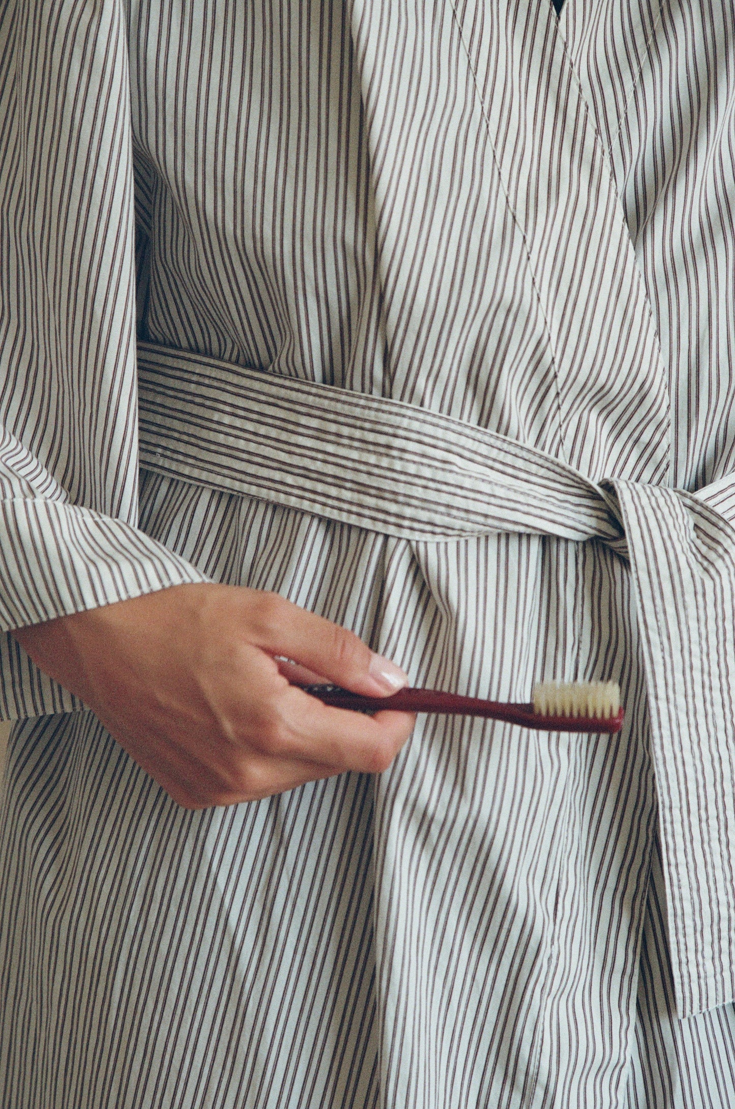 MM x PIYAMA - Alice Kimono - Chocolate Stripe