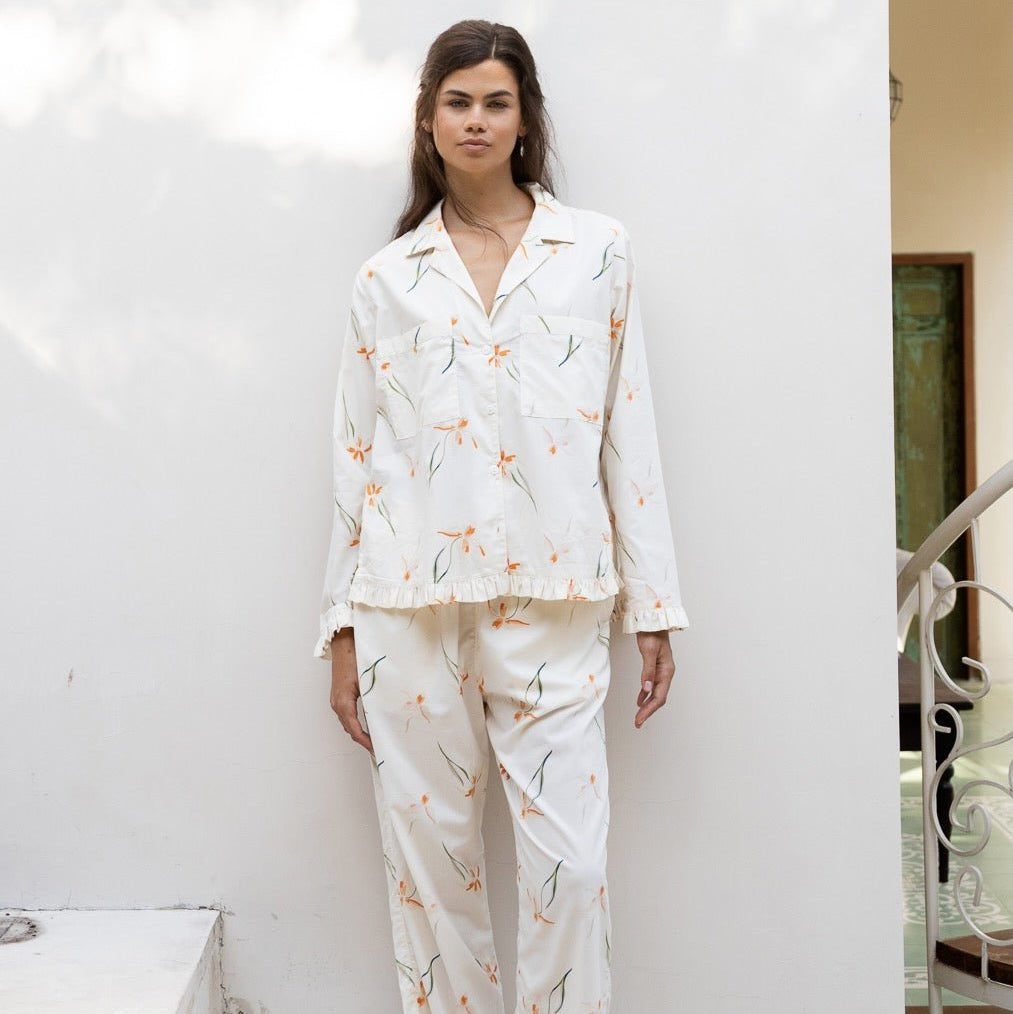 Felicity Frill Set - Long - Cotton Modal - Lily