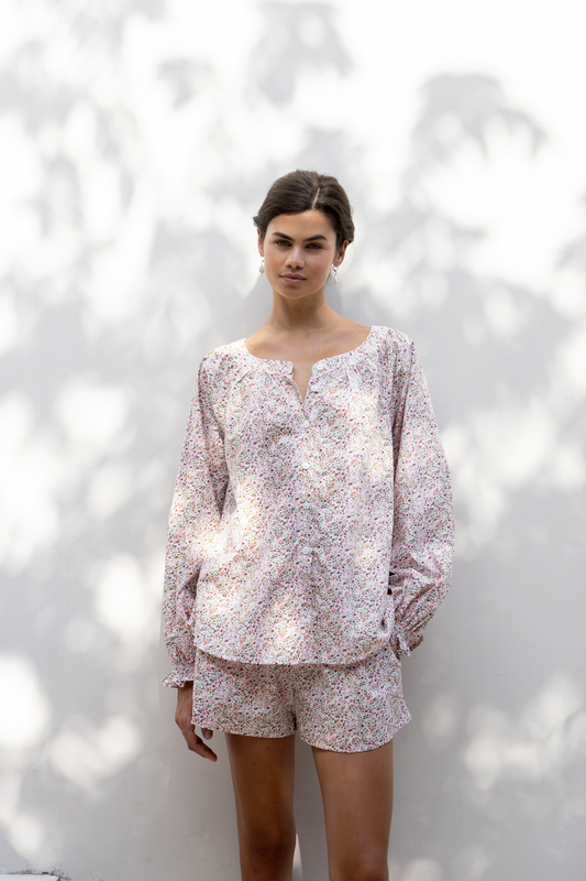 Claire Lounge Set - Floret Pink