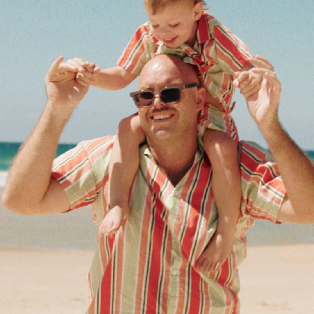 Men’s Holiday Shirt - Cotton Modal - Holiday Stripe