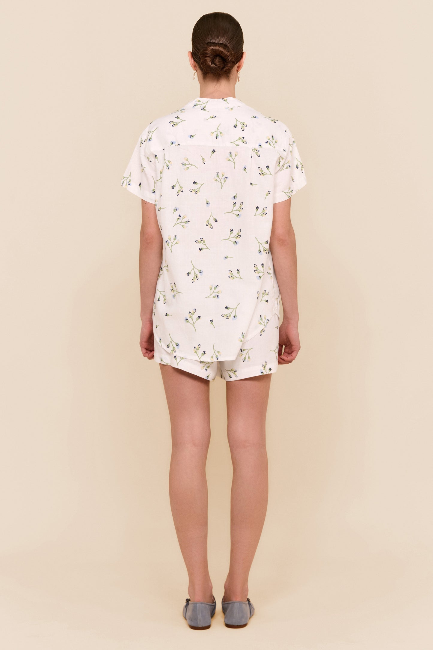 Maggie Pyjama Set - Lyocell Linen - Bluebell