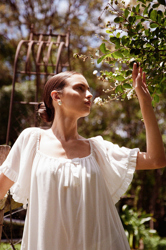 Betty Nightie - Lyocell Batiste - Off White