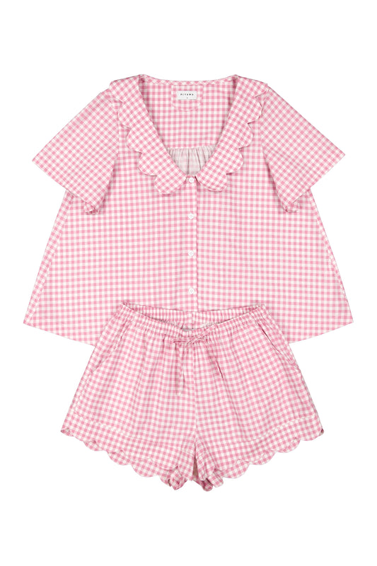 Penelope Sleep Set - Gingham Berry