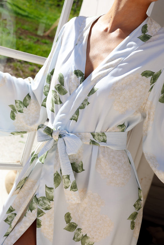 Alice Kimono Robe - ECOVERO™ - Heirloom Hydrangea
