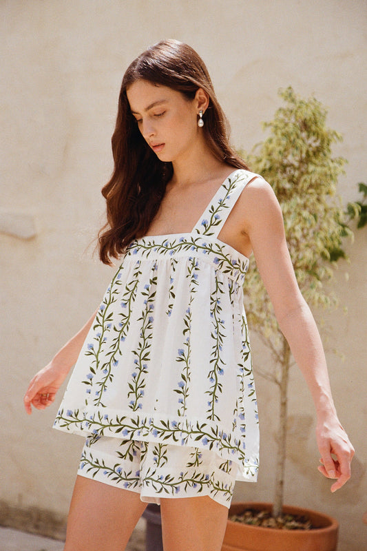 Suzette Sleep Set - Cotton - Vine