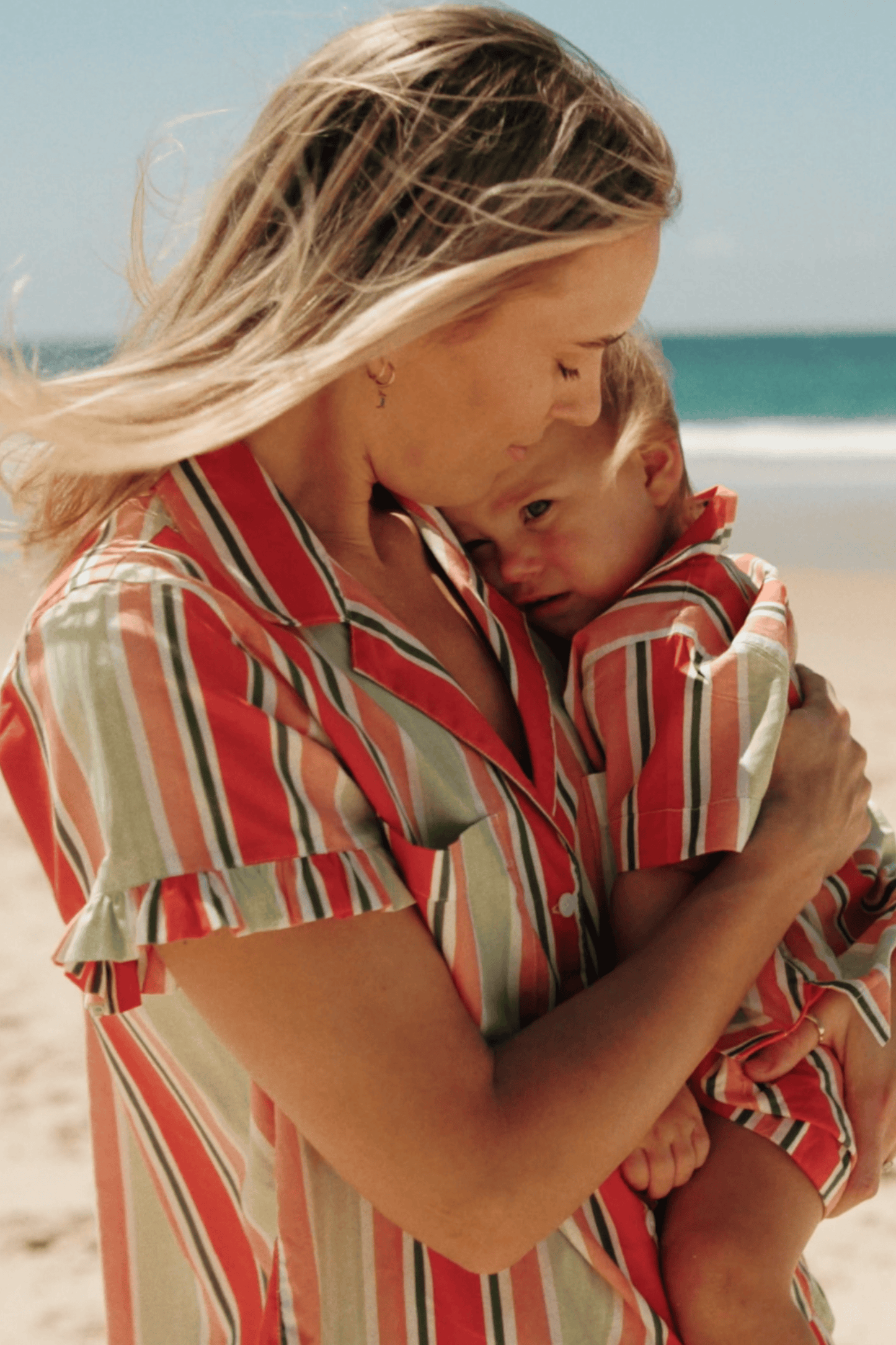 Unisex Children's Sleep Set - Cotton Modal - Holiday Stripe