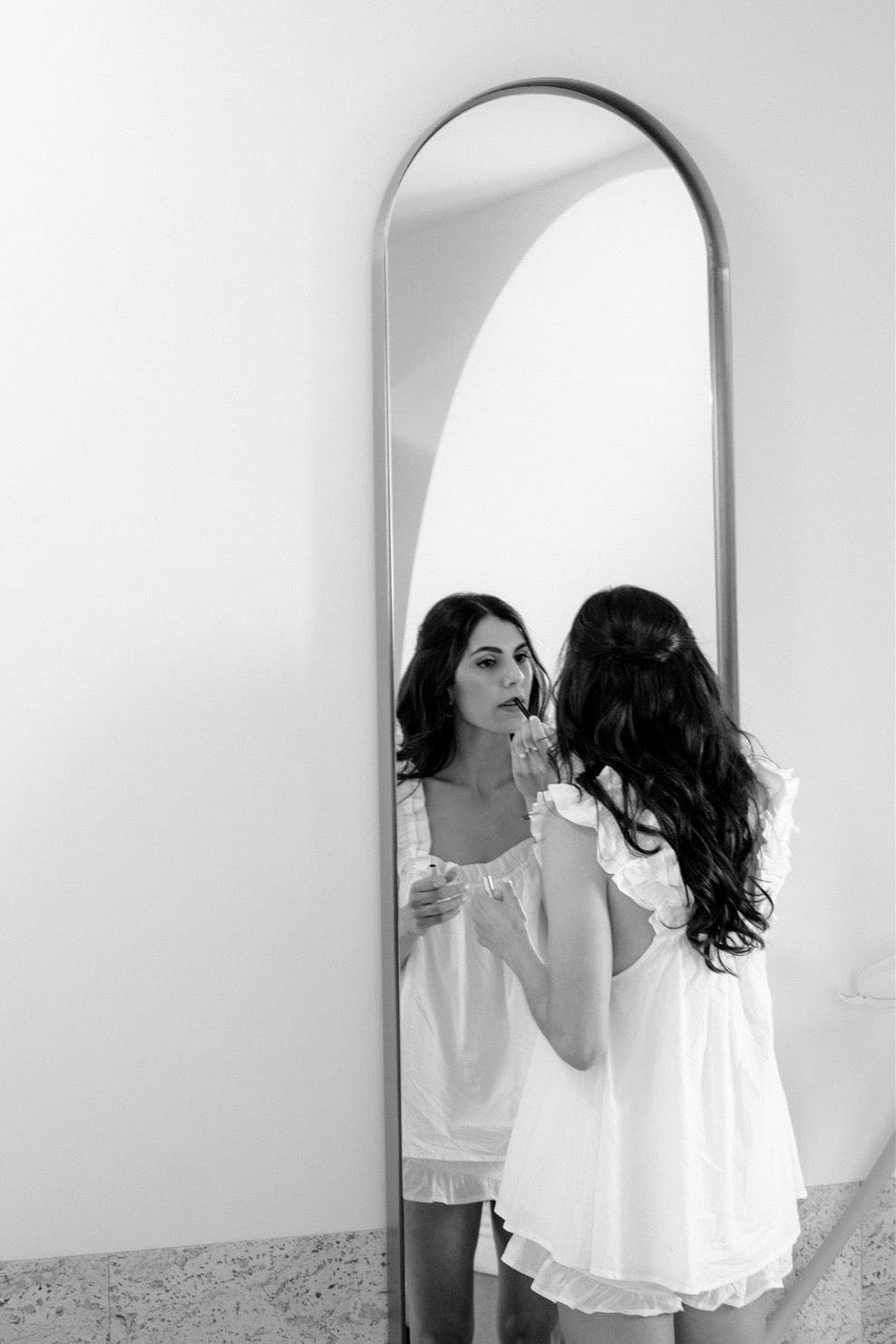 Nicolette Sleep Set - White Washed Cotton