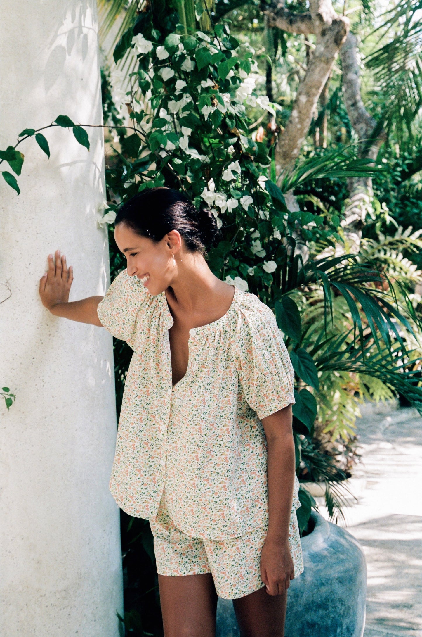 Libby Lounge Set - Cotton - Floret Green