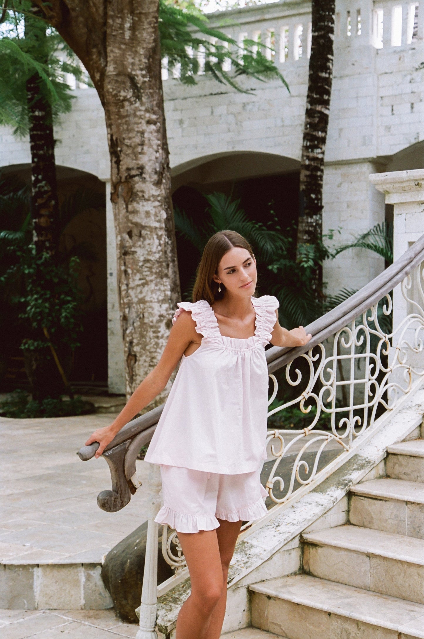 Nicolette Sleep Set - Cotton - Ballet Pink