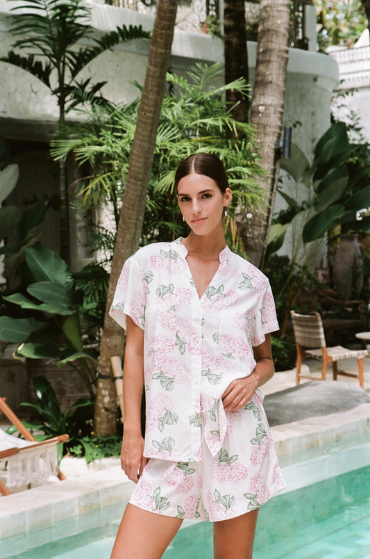 Maggie Pyjama Set - Hydrangea Pink