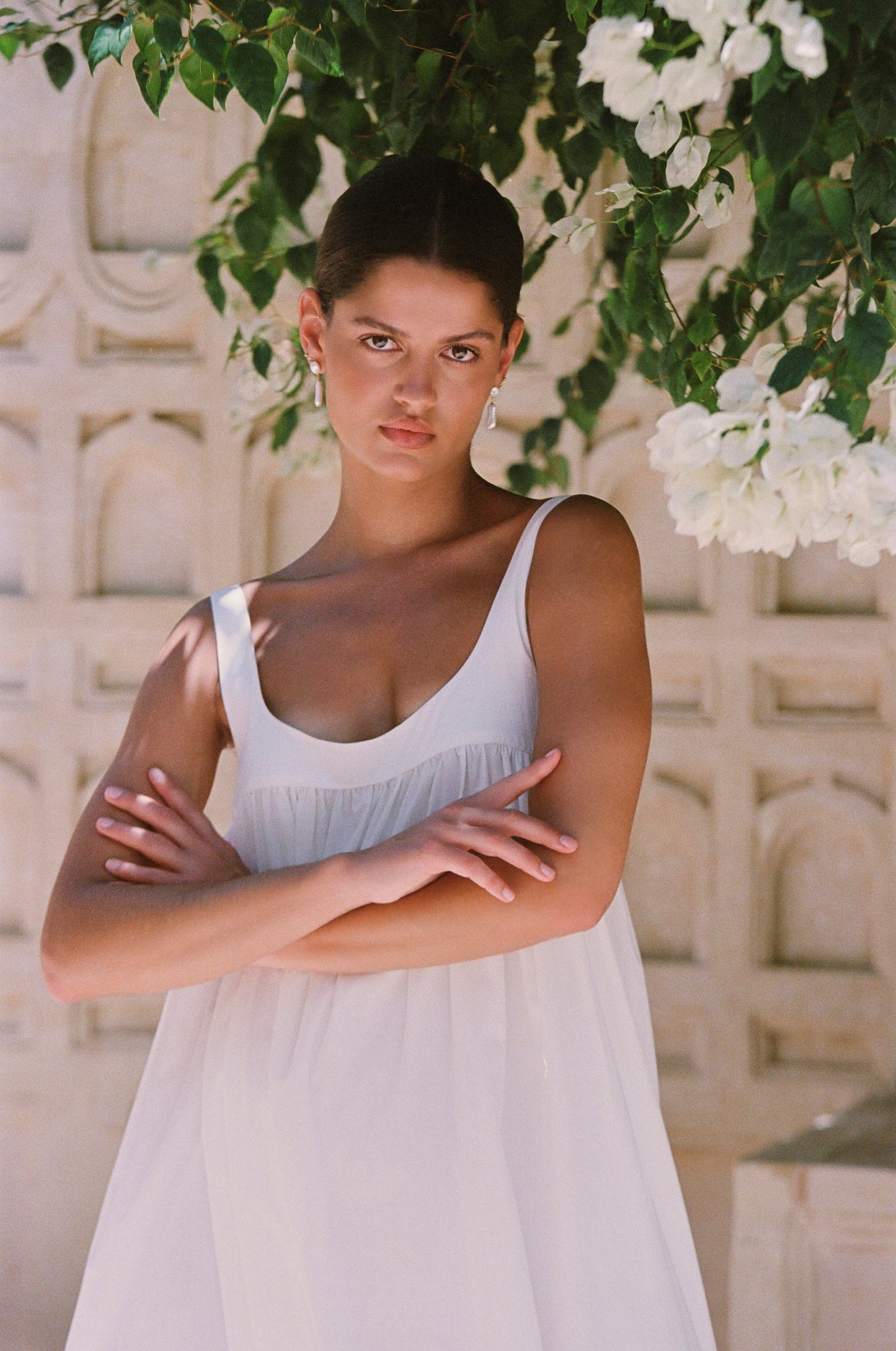 Giselle Lounge Dress - Cotton Modal - Off White