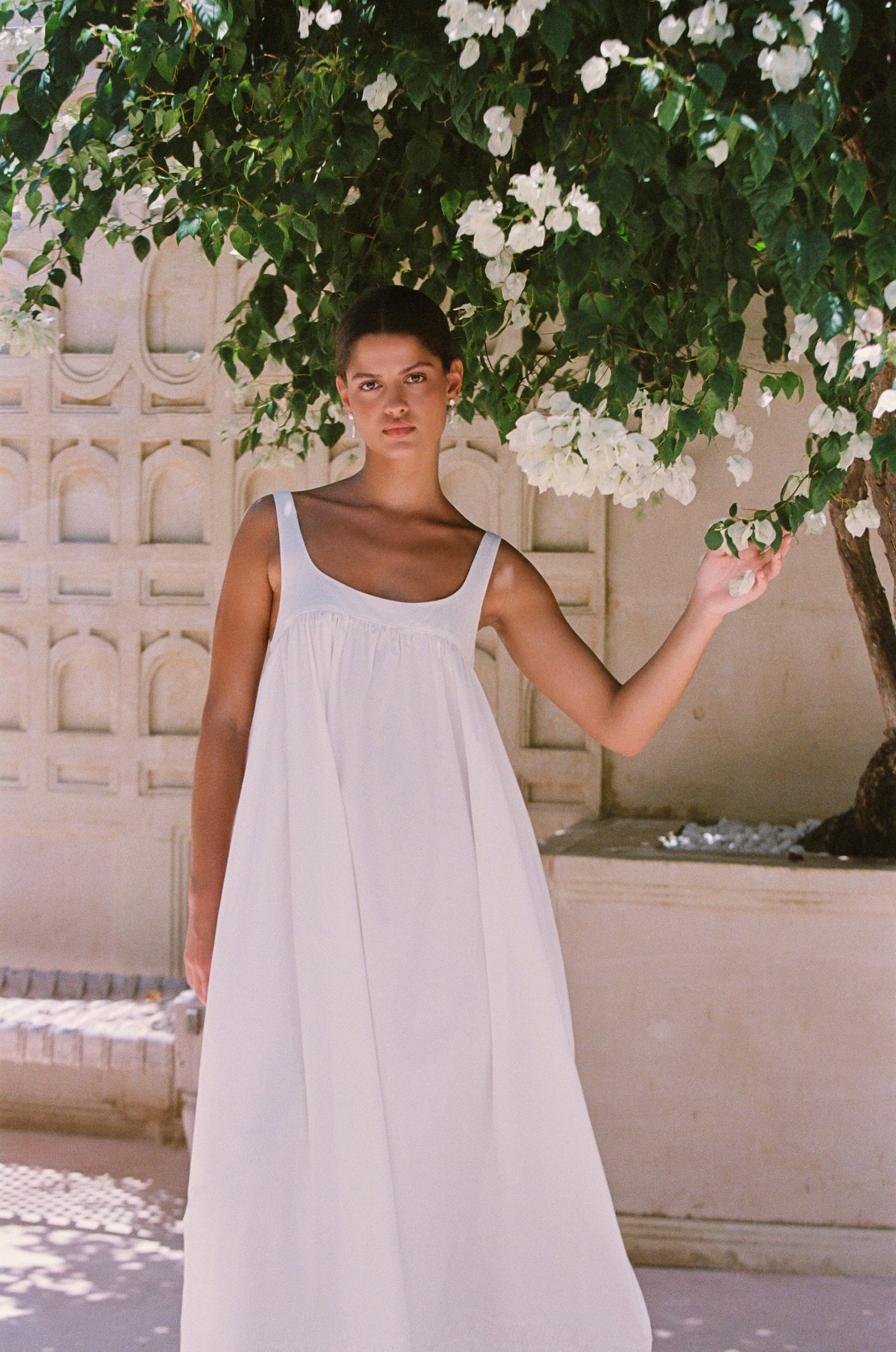 Giselle Lounge Dress - Cotton Modal - Off White