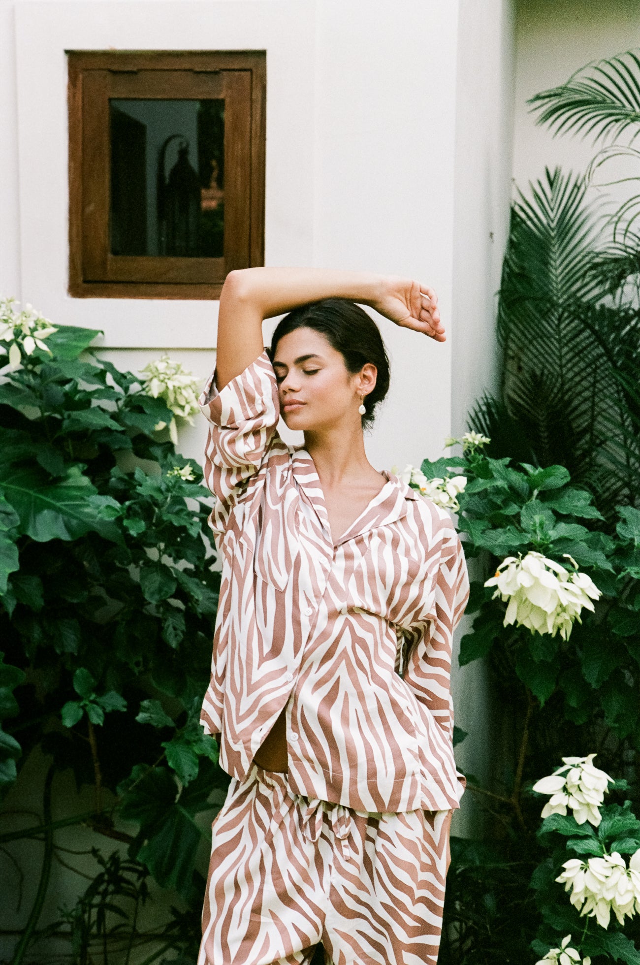 Peta Sleep Set - Long - ECOVERO™ - Zebra