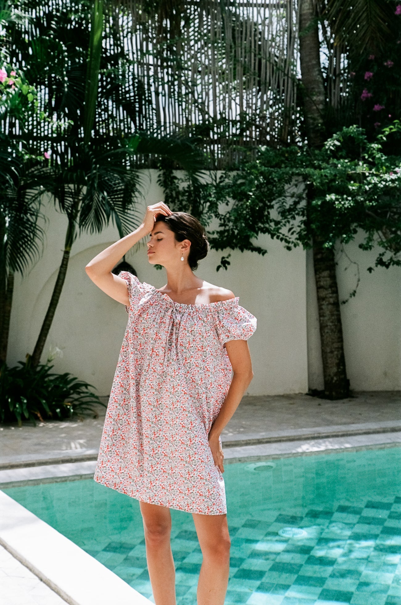 Lily Lounge Dress - Cotton - Floret