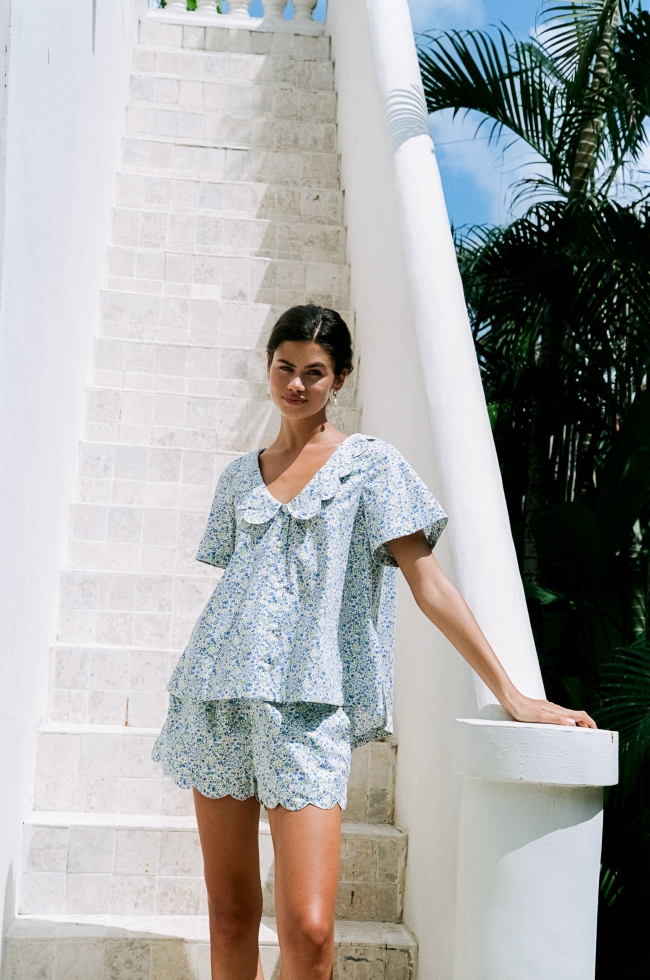 Penelope Sleep Set - Floret Blue