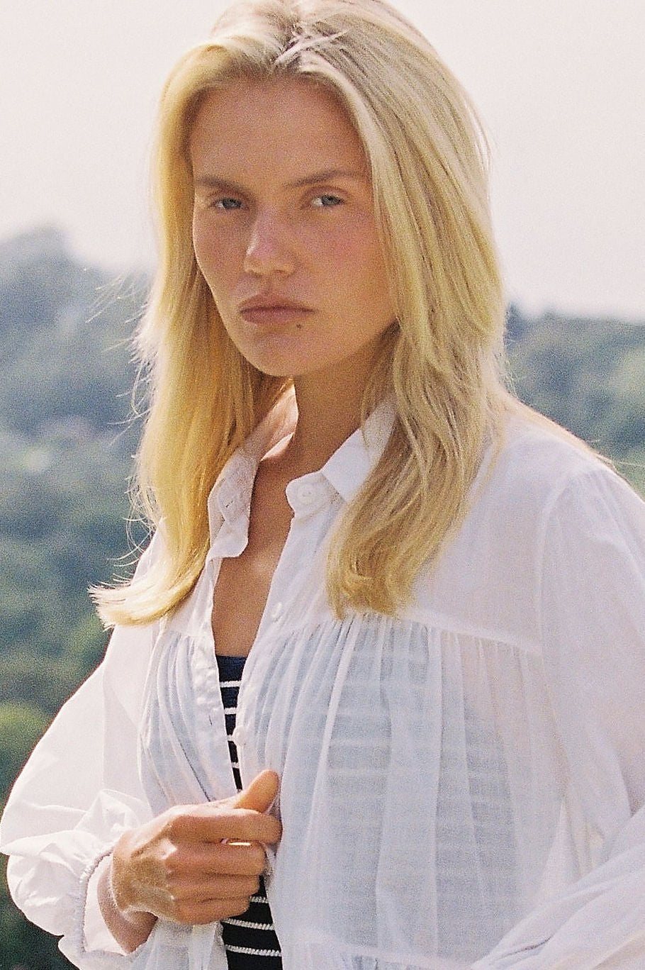 Phoebe Cover-Up - Cotton Voile - White