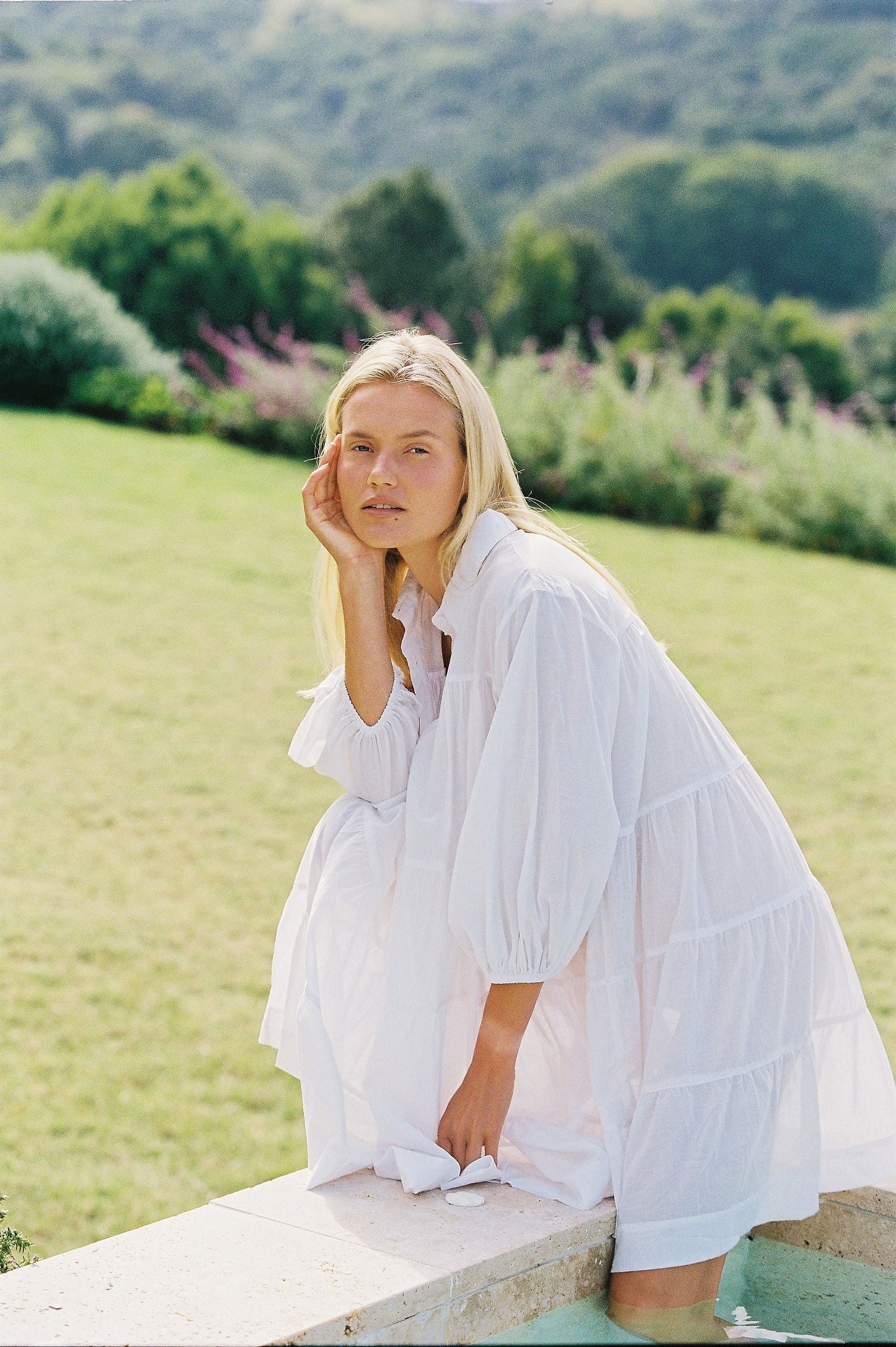 Phoebe Cover-Up - Cotton Voile - White