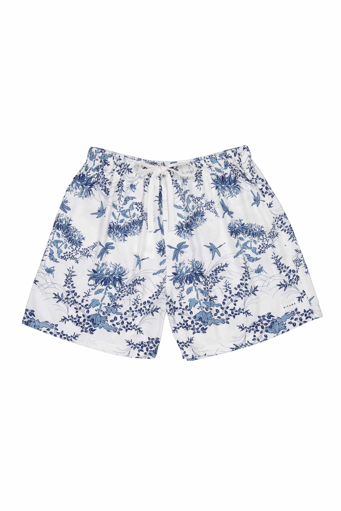 Mens Boxer Shorts - Summer Toile - Aegean Blue