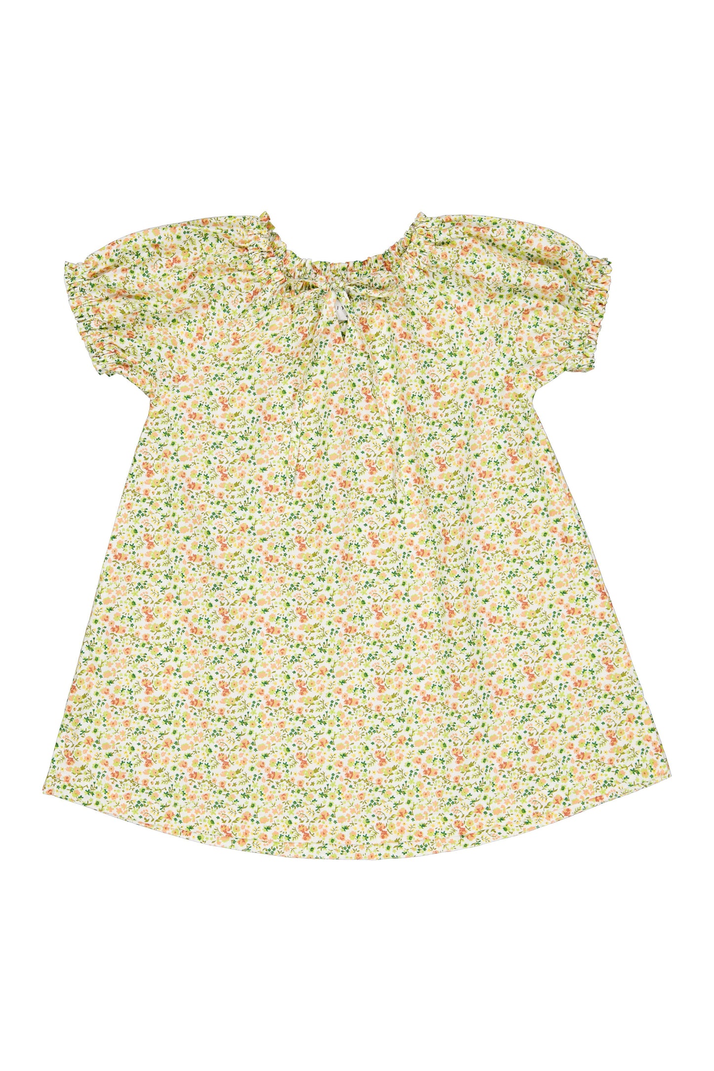 Girls Molly Lounge Dress - Cotton - Floret Green