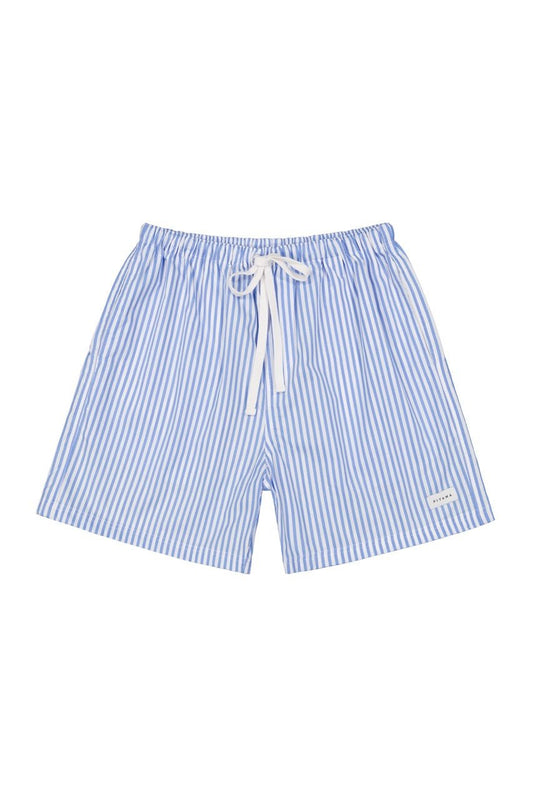 Mens Boxer Shorts - Pinstripe Blue