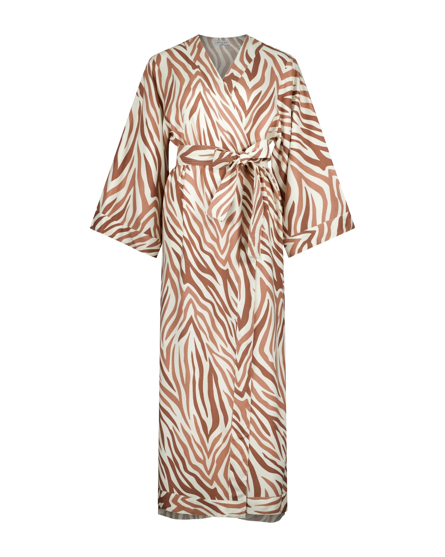 Alice Kimono Robe - Long - ECOVERO™ - Zebra