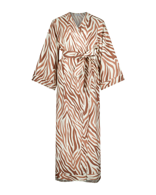 Alice Kimono Robe - ECOVERO™ - Zebra