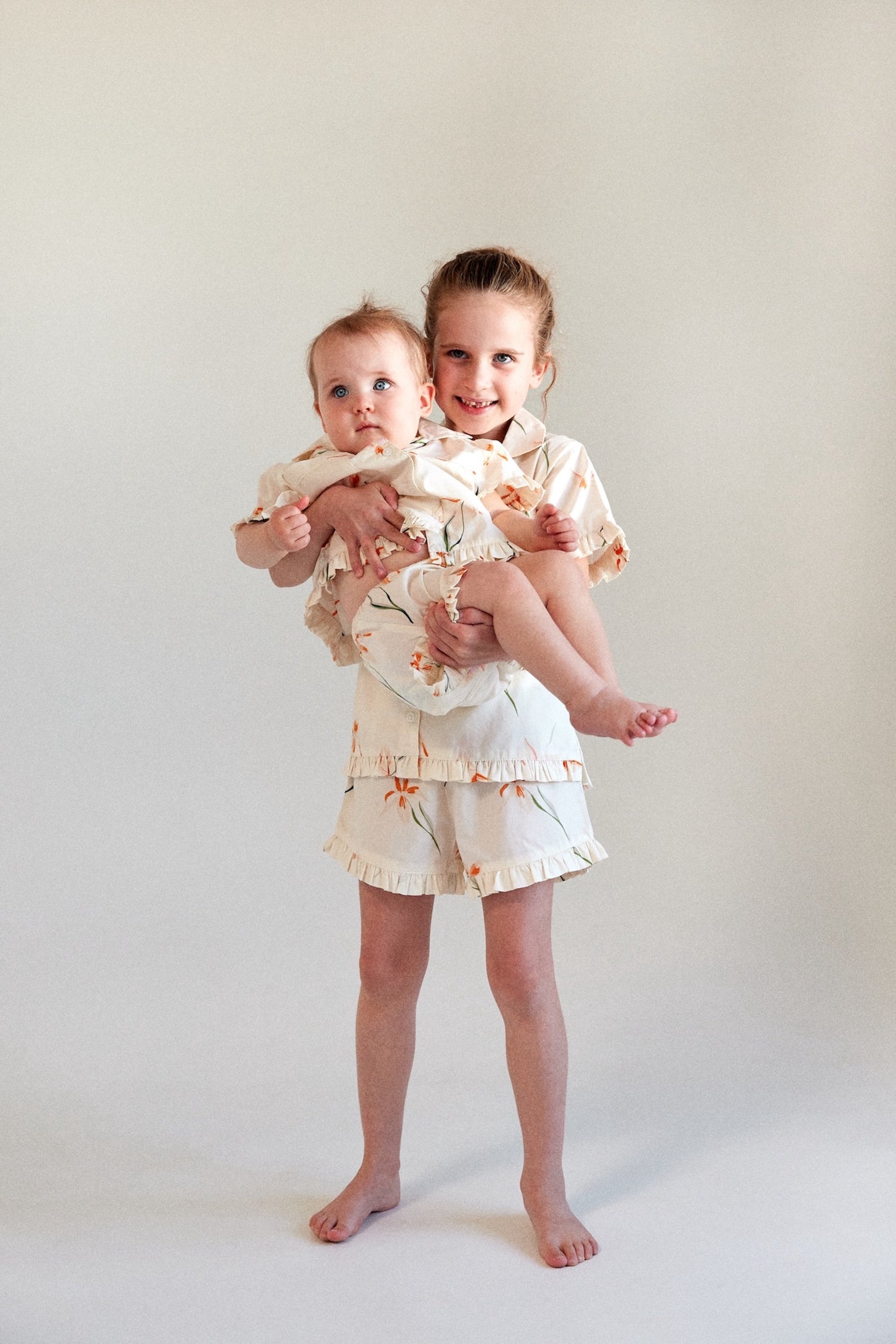 Girls Felicity Frill Set - Cotton Modal - Lily