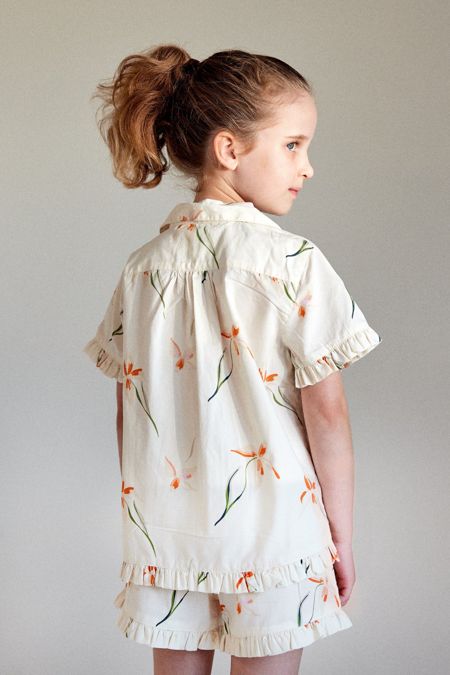 Girls Felicity Frill Set - Cotton Modal - Lily