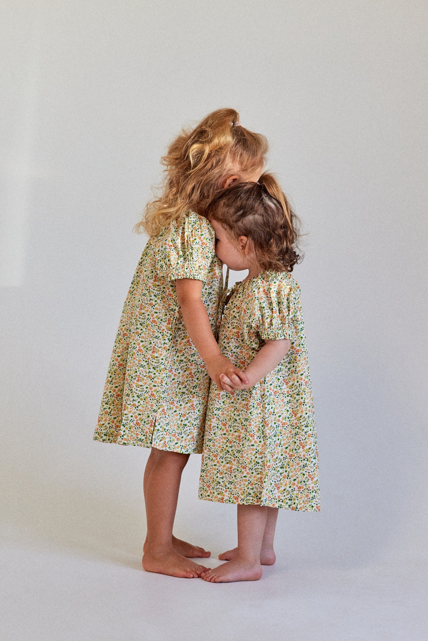 Girls Molly Lounge Dress - Cotton - Floret Green