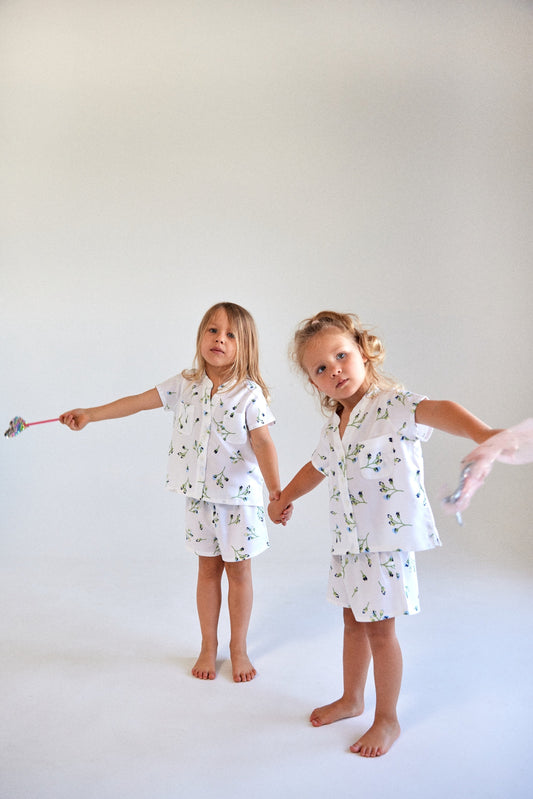 Girls Maggie Pyjama Set - Bluebell