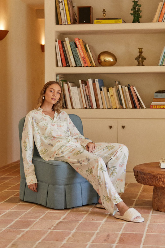 Maggie Pyjama Set - Long - Wild Flower
