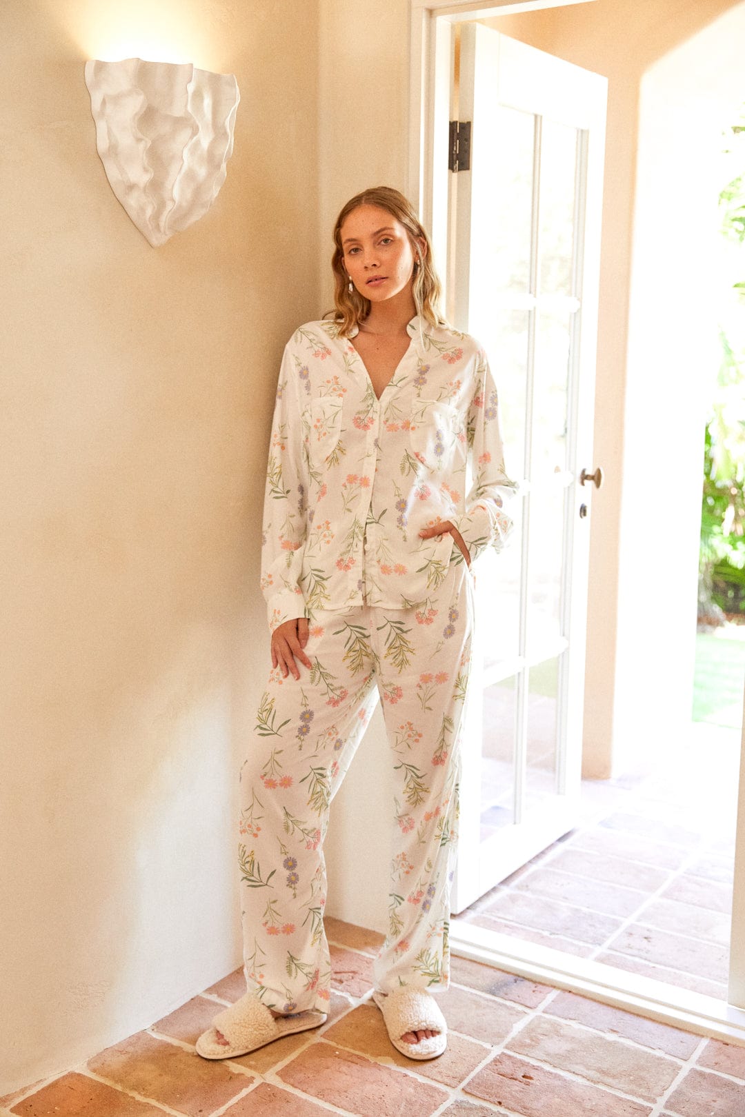 Maggie Pyjama Set - Long - Wild Flower