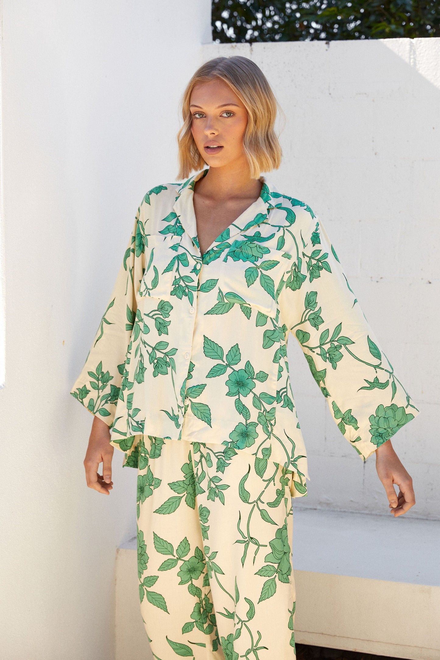 Peta Sleep Set - Long - Twill - Romantic Floral