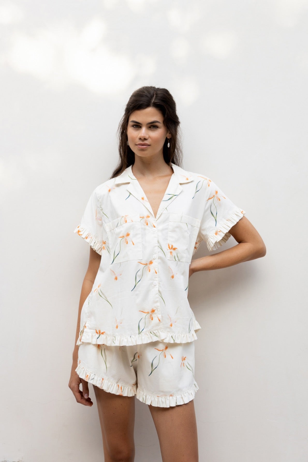 Felicity Frill Set - Cotton Modal - Lily