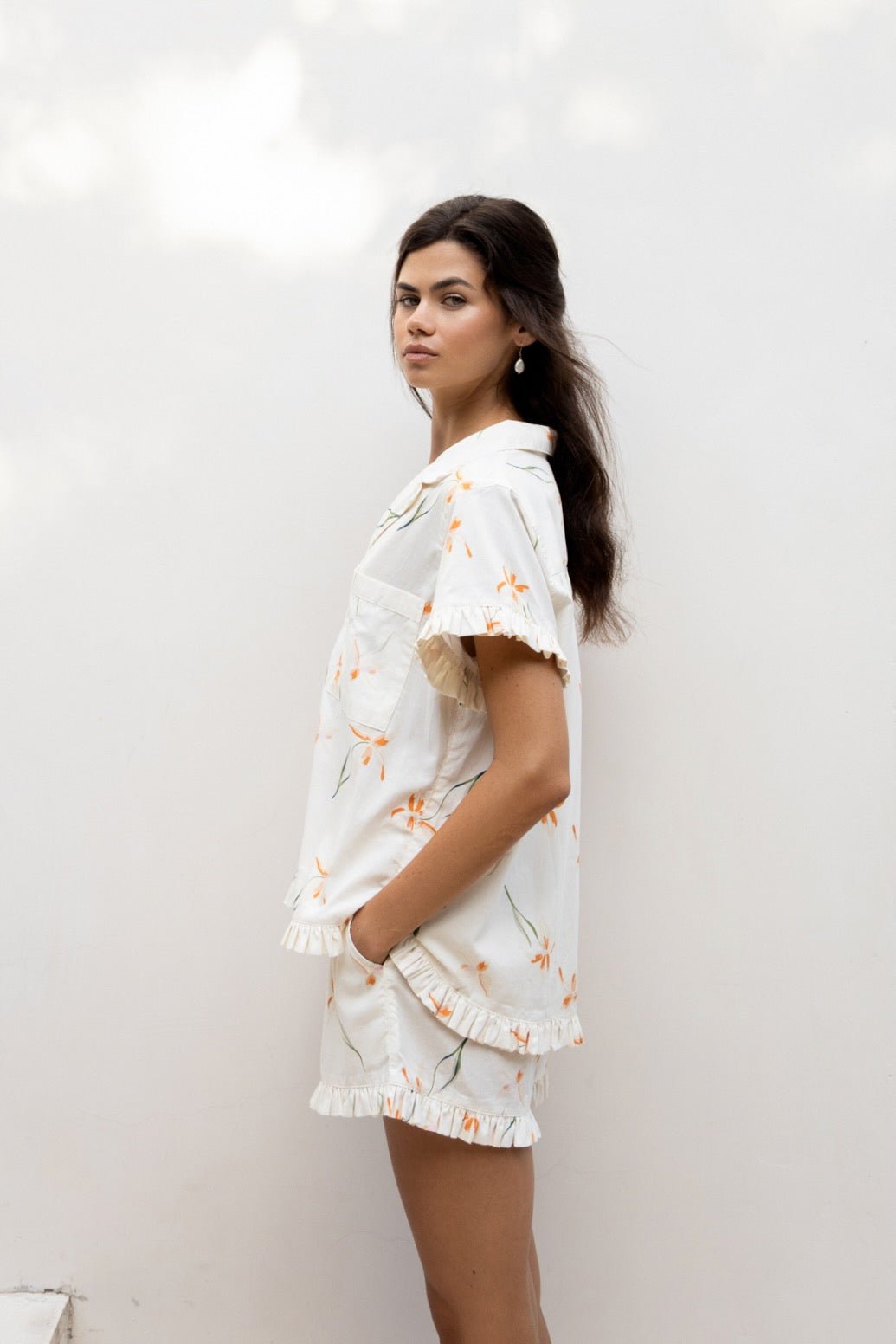 Felicity Frill Set - Cotton Modal - Lily