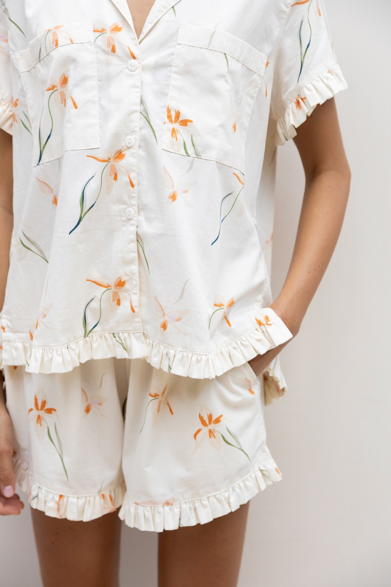 Felicity Frill Set - Cotton Modal - Lily