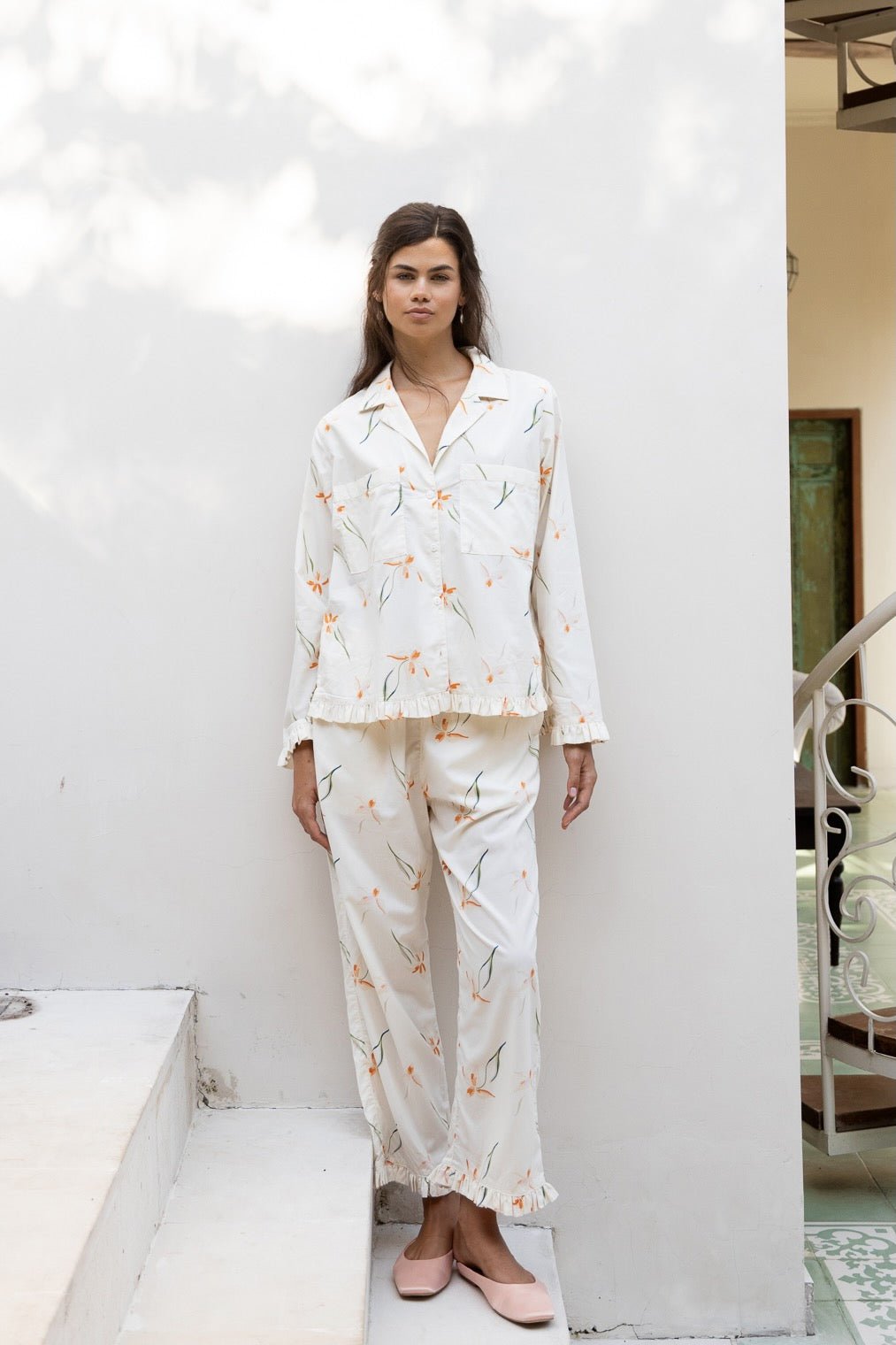 Felicity Frill Set - Long - Cotton Modal - Lily