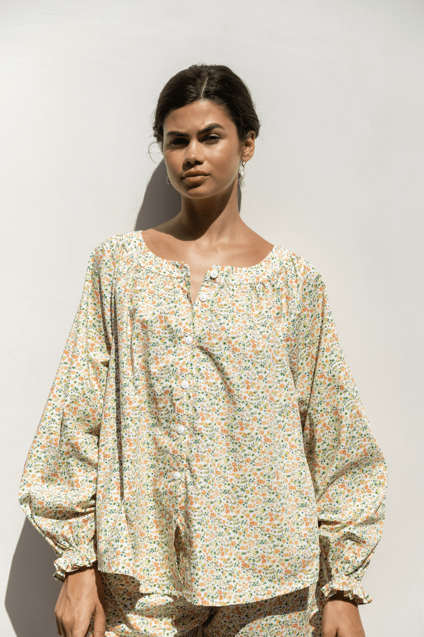 Claire Lounge Set - Cotton - Floret Green