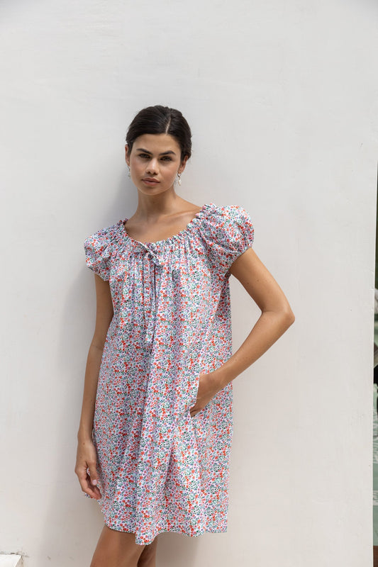 Lily Lounge Dress - Cotton - Floret