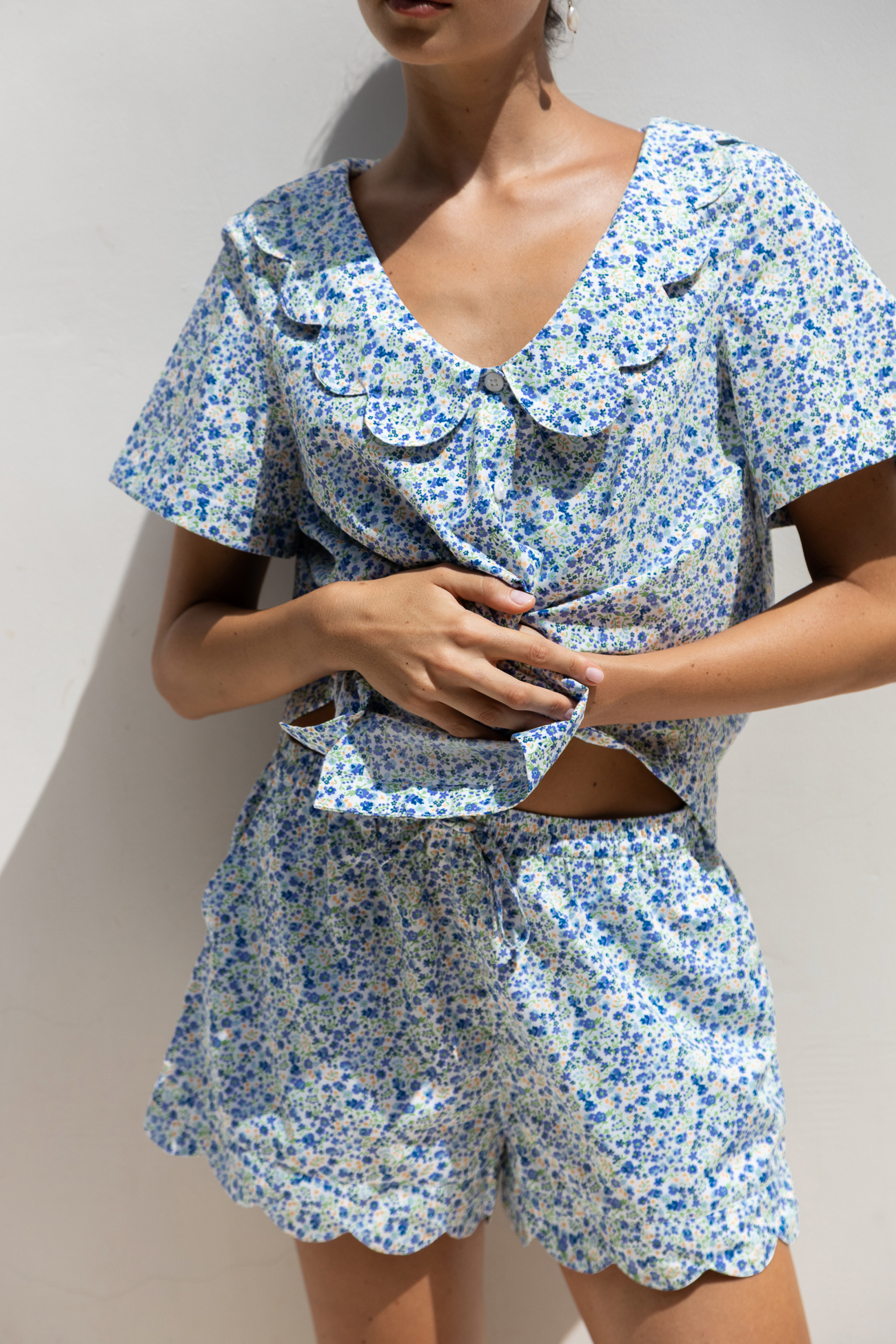 Penelope Sleep Set - Floret Blue