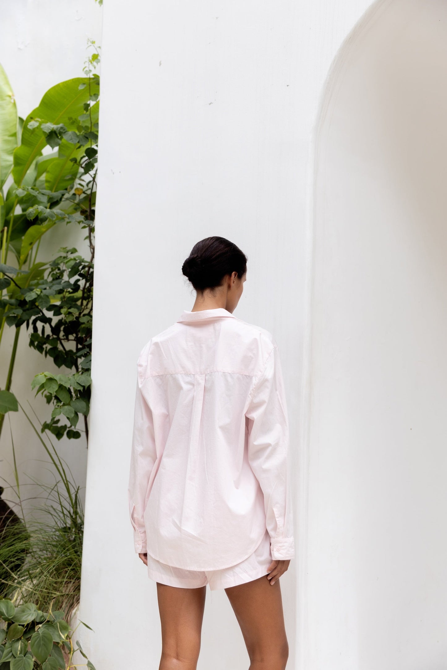 Stevie Lounge Set - Cotton - Ballet Pink