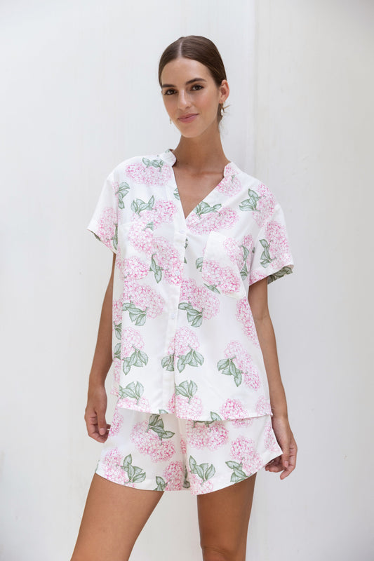 Maggie Pyjama Set - Hydrangea Pink