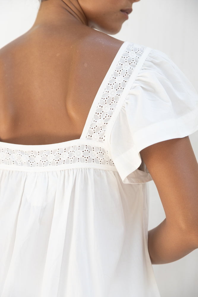 Poppy Lounge Set - Cotton Modal - Off White