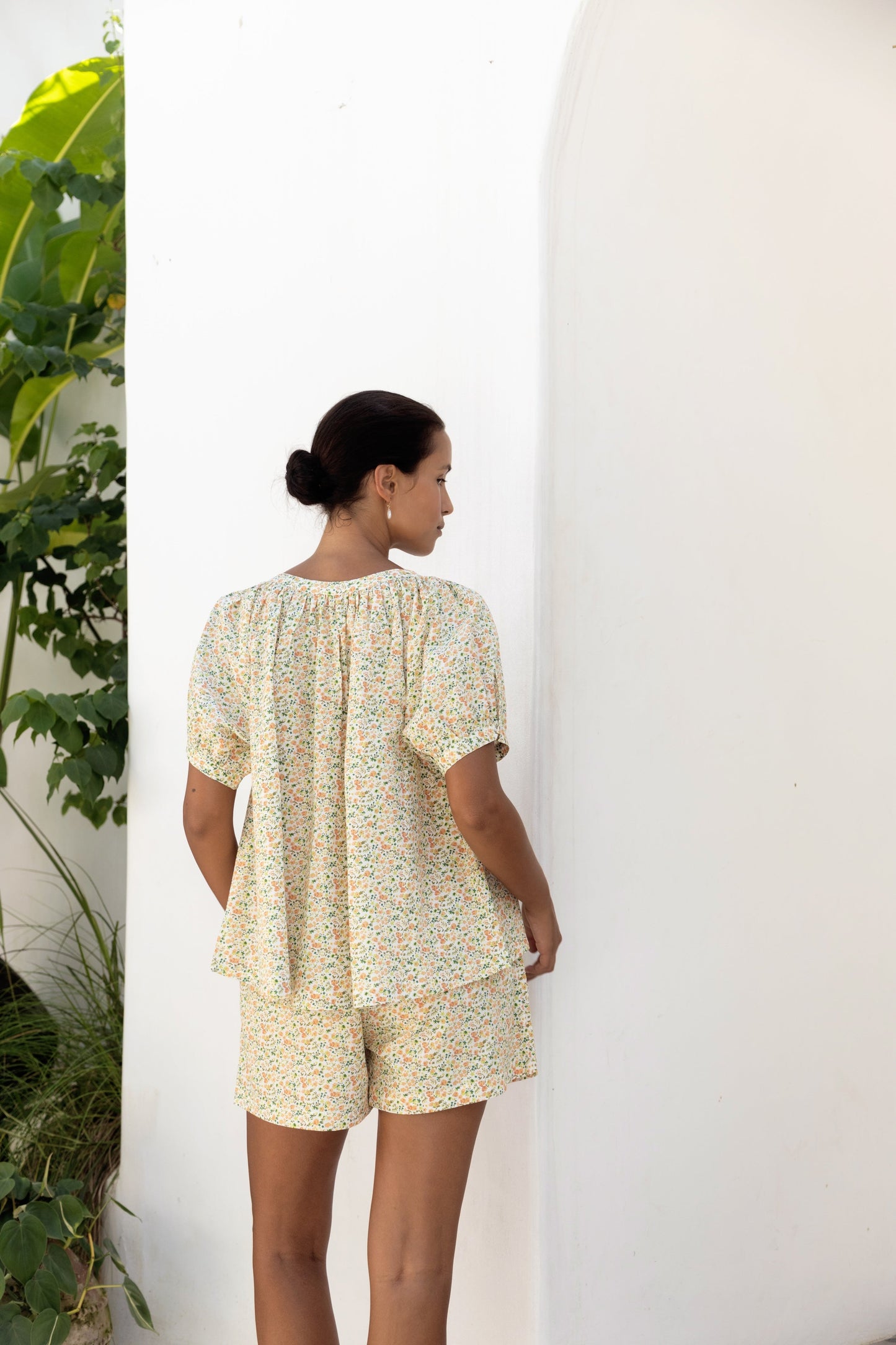 Libby Lounge Set - Cotton - Floret Green