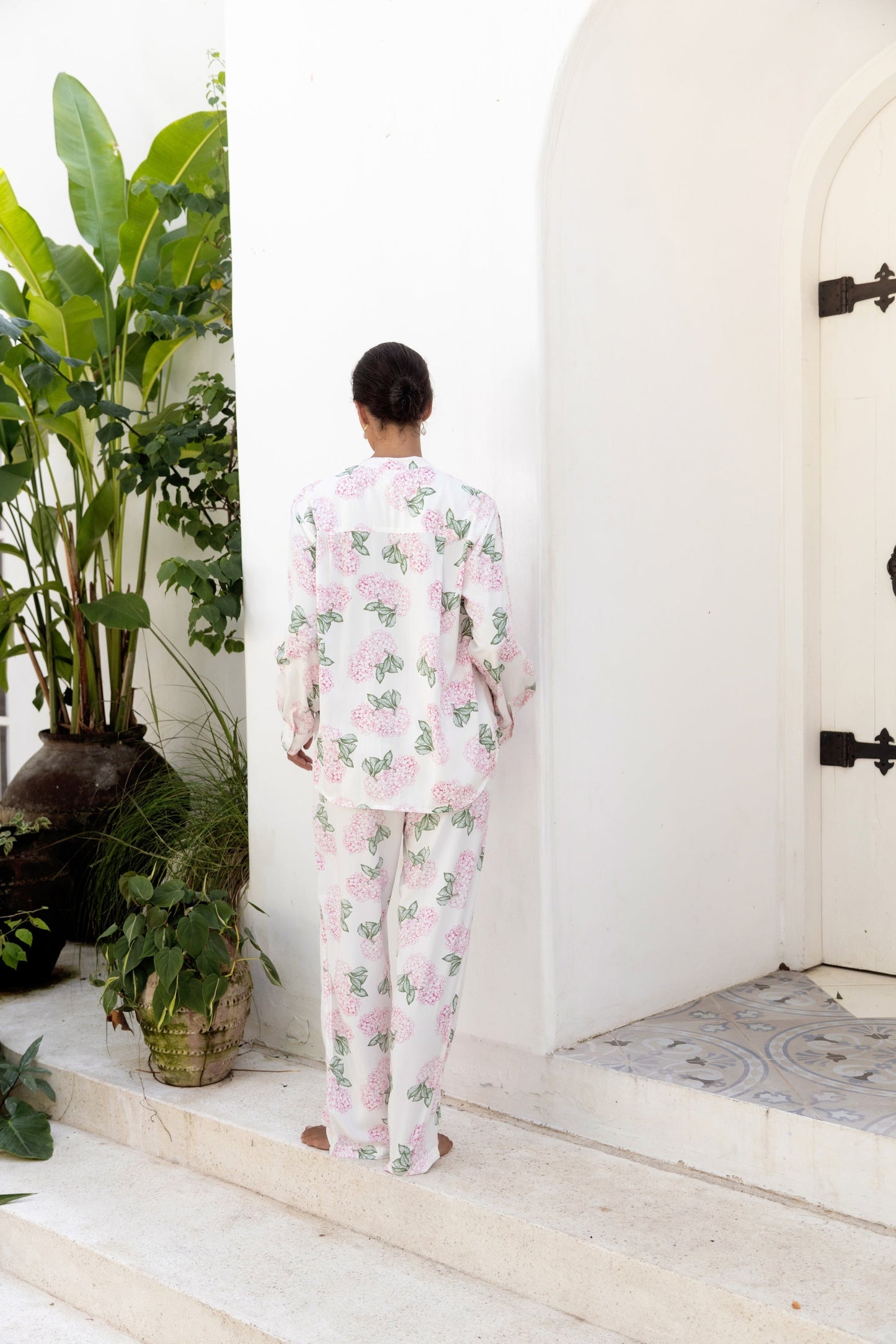 Maggie Pyjama Set - Long - Hydrangea Pink