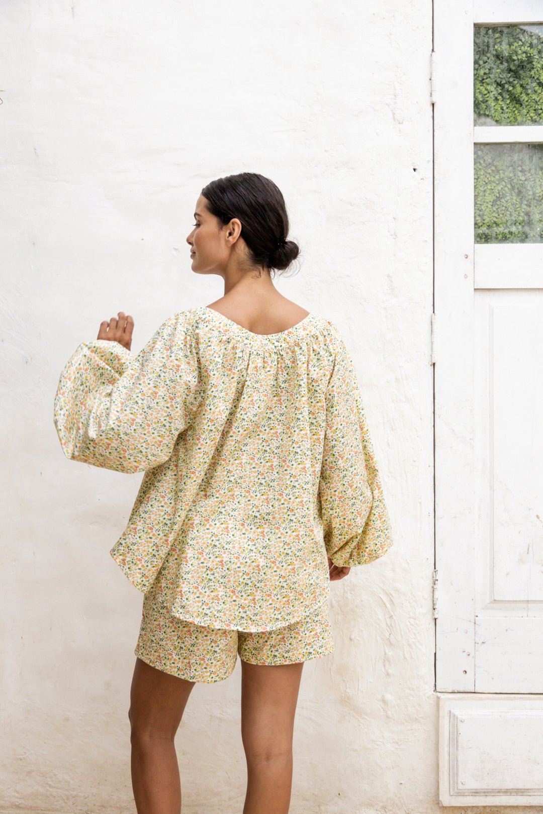 Claire Lounge Set - Cotton - Floret Green