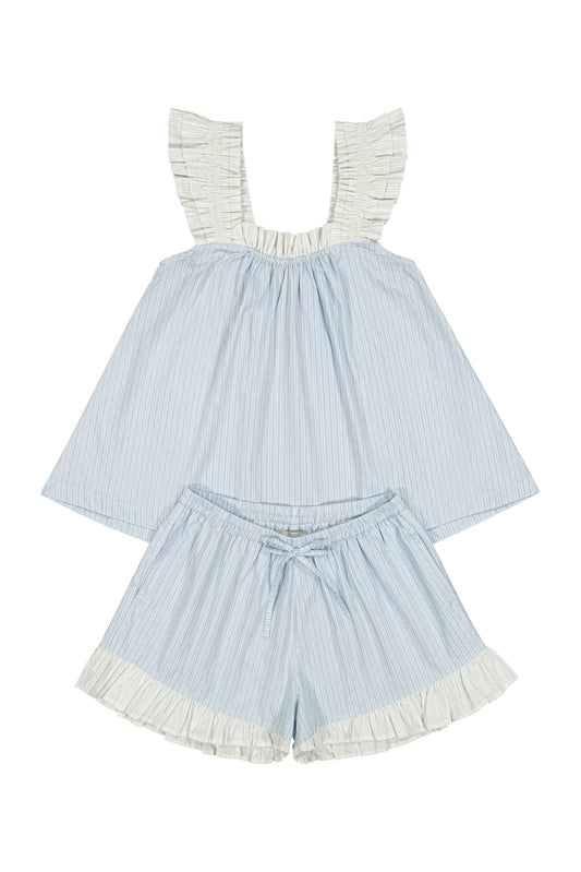 MM x PIYAMA - Nicolette Sleep Set - Egg Shell Stripe
