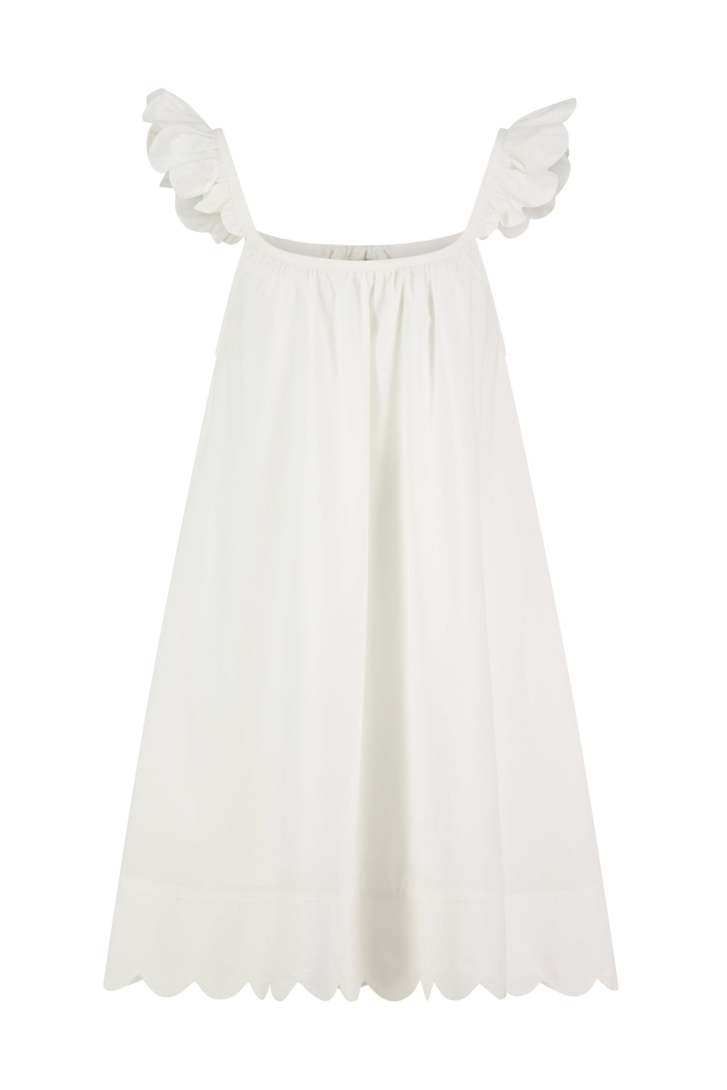 Indah Wing Nightie - Cotton Modal - Off White