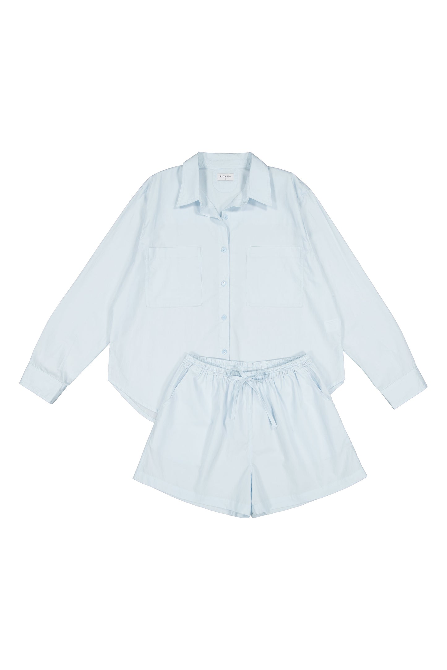 Stevie Lounge Set - Cotton - Baby Blue