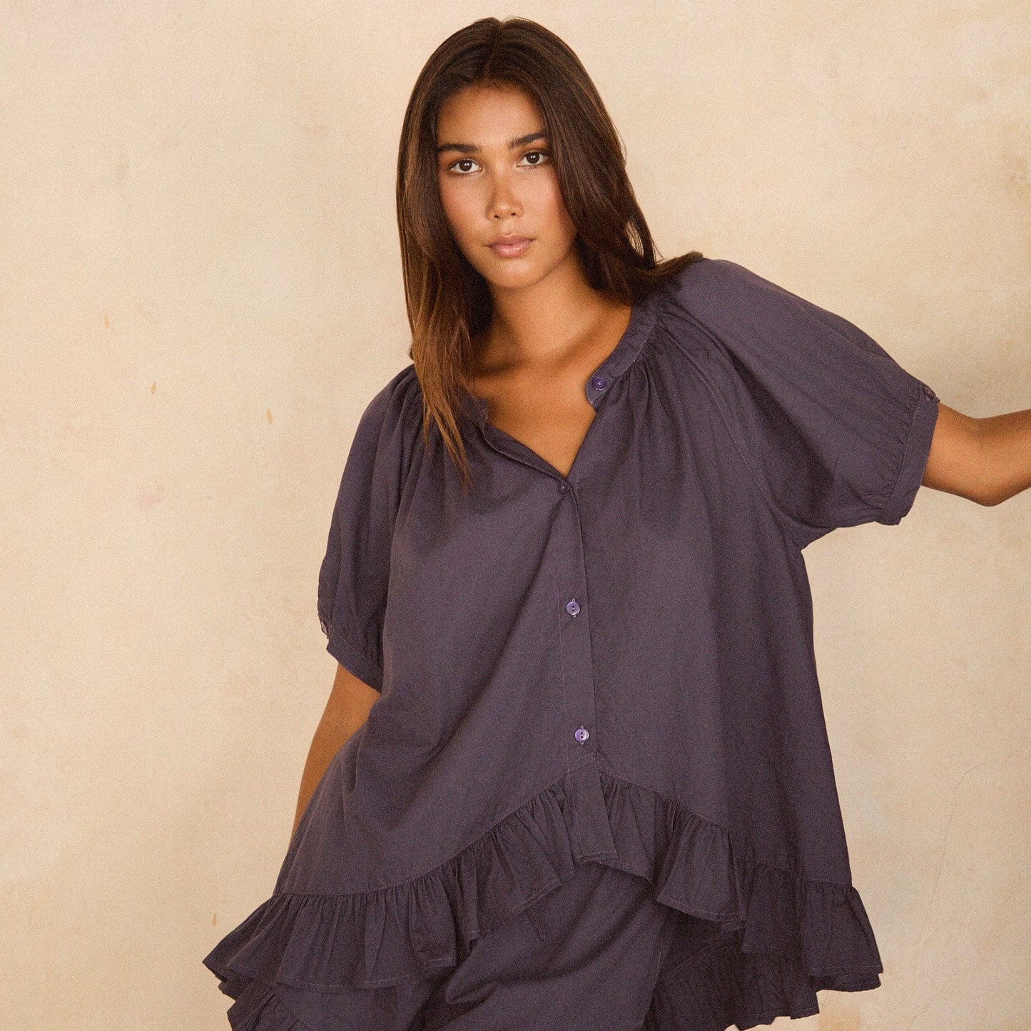 Sophie Sleep Set - Cotton Modal - Midnight Blue